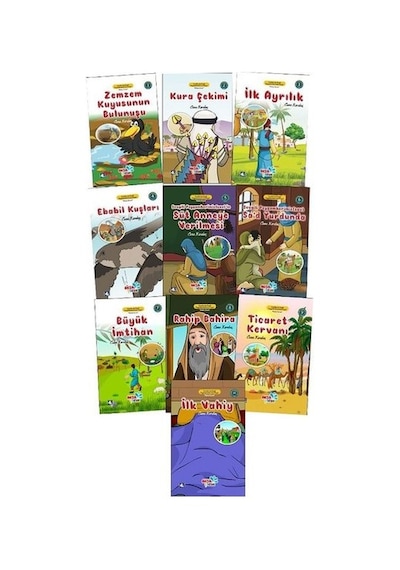 Çocuklar İçin Hikayelerle (sav) Peygamber Hayatı Mekke Dönemi Seti - 10 Kitap Takım- Aksa Çocuk