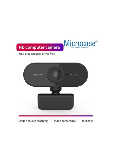 1080p 360 Dönerli Mandal Kıskaçlı Full Hd Webcam Kamera Zr811 - Al5148