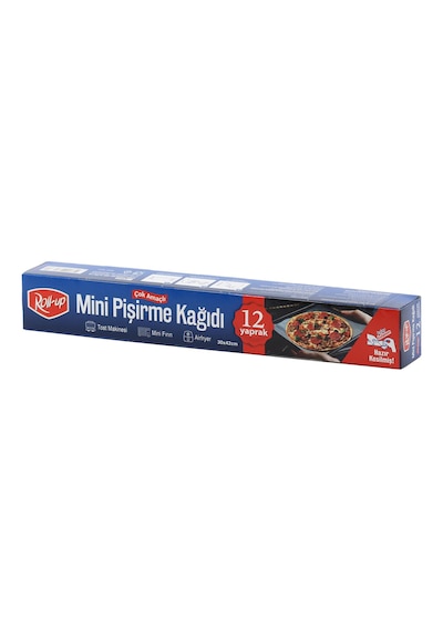 Roll Up Mini Kesilmiş Çok Amaçlı Pişirme Kağıdı 12 Yaprak 30 x 42 M