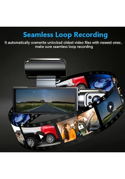 Challenger Araç İçi Ve Ön 1080p 480p Dual Kamera Dash Cam Ir Gece Görüş M8-hafızasız