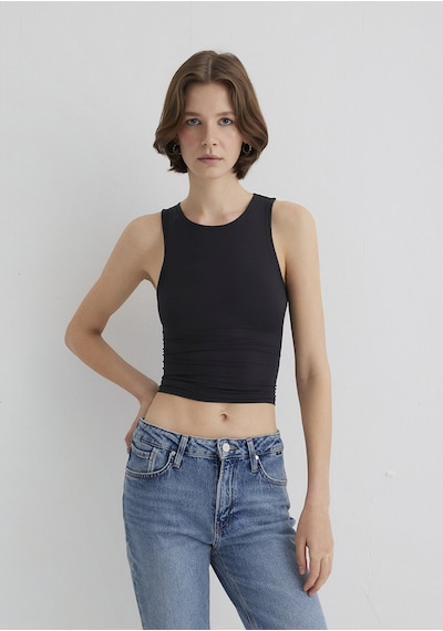 Mavi - Halter Yaka Siyah Poliamid Atlet 1613499-900 Siyah