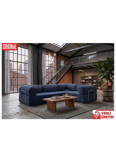 Herev Max 300x200 Kk Köşe Koltuk Takımı / Fitilli Kadife Kumaşlı Şark Köşe Lacivert Herev Max 300x200 Kk Köşe Koltuk Takımı / Fitilli Kadife Kumaşlı Şark Köşe Lacivert
