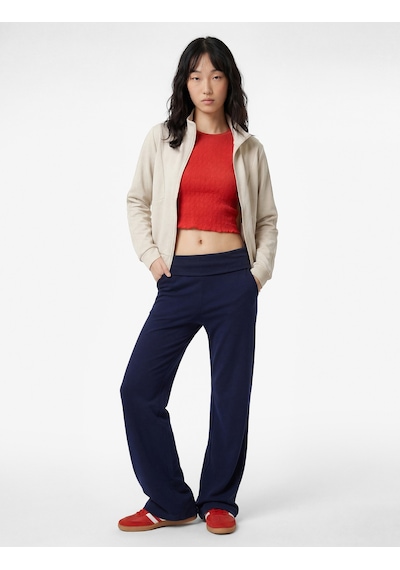 Koton Slim Fit Modal Karışımlı İspanyol Paça Pantolon Lacivert 6sal40098ık