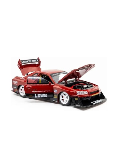 Hobbiez World Nissan Skyline Gt-r R34 Liberty Walk Kırmızı- 1901-411a 1:24 Model Araba
