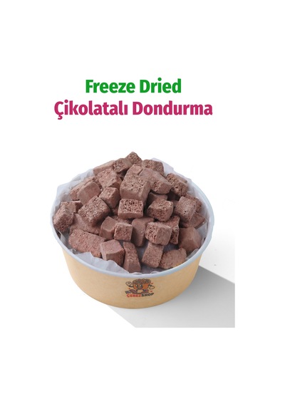 Freeze Dried Çikolatalı Küp Dondurma Dondurularak Kurutulmuş Tatlı 200 G