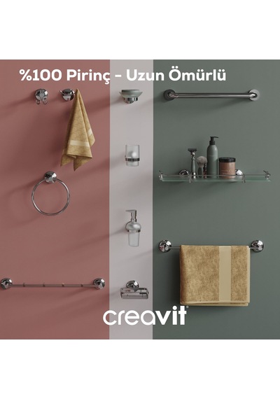 Creavit BR20204 Royale Diş Fırçalığı Krom
