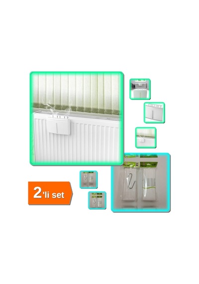 2 Adet Set Hava Nemlendirici Kalorifer Suluğu + Göstergeli Kalorifer Nemlendirici - 2li Set T8lz2p Ç Diğer