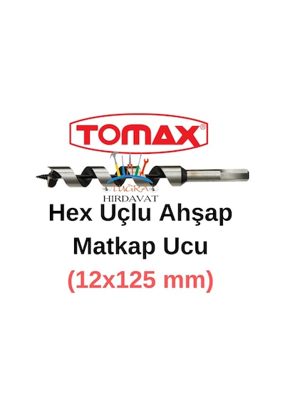 Tomax Ağaç Delme Ahşap Delme Hex Matkap Ucu 12x125