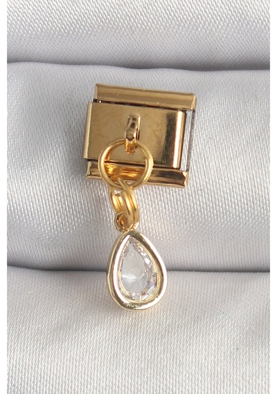 316l Çelik Gold Renk Sallantı Damla Zirkon Taşlı Nomination Charm Diğer