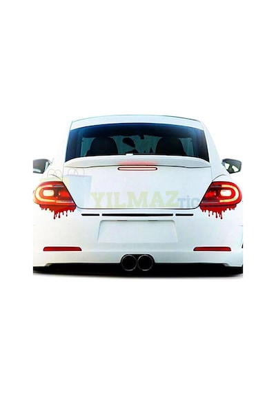 Kan Damlası Far Tampon Oto Sticker Etiket Yapıştırma 2 Adet
