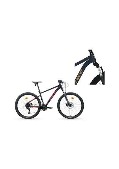 Carraro Crx 724 Erkek Dağ Bisikleti 440h Hd 27.5 Jant 24 Vites Parıltılı Lacivert Bronz Çok Renkli
