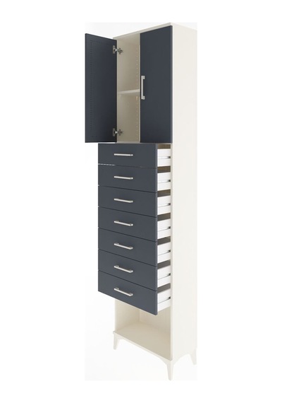 Arges Dolap 2 Raflı 7 Çekmeceli 2 Kapaklı 60x30x243 Aytaşı-an... Aytaşı
