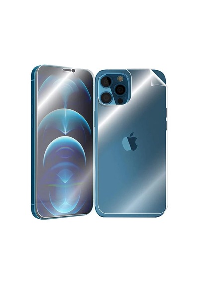 Apple Uyumlu iPhone 12 Pro Max 6.7 Film Ön Arka Full Koruyucu Membran Nano Hid
