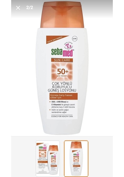 Sun Lotion Spf 50+150 Ml Yüz Güneş Kremi