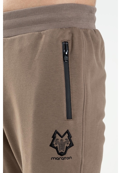 Maraton Sportswear Comfort Erkek Ribana Paça Basic Kakao Eşofman Altı 21270-kakao Kahverengi