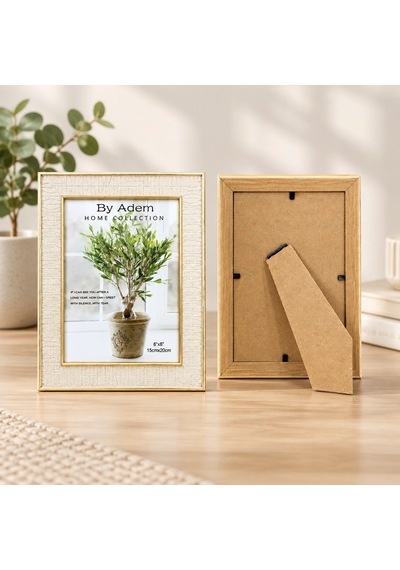 6x8 Kabartmalı Gold Çerçeve