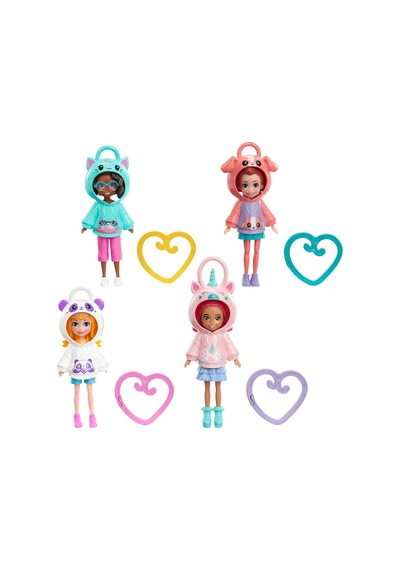 Polly Pocket Kapüşonlu Bebekler - 5 Adet Tarı
