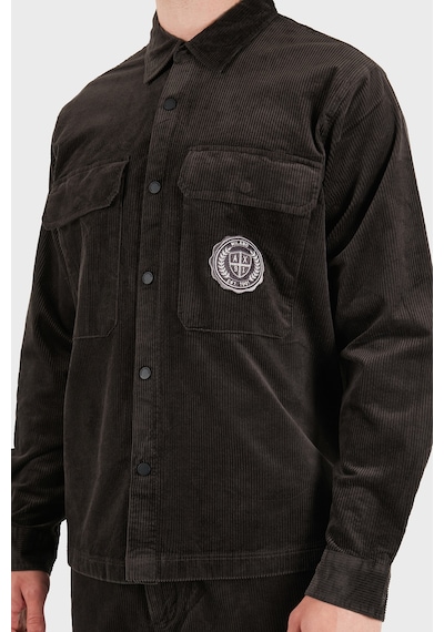 Armani Exchange Pamuklu Göğüs Cepli Kadife Gömlek Erkek Gömlek Xm003245 Af27114 U8128 Kahve