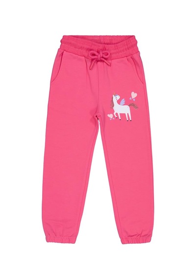 Civil Girls Unicorn Baskılı 2-5 Yaş Eşofman Altı - Pembe Koyu Pembe 42L70217525W1