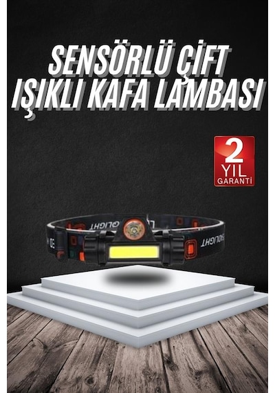 Kafa Lambası Çalışma Işığı Süper Parlak Mıknatıslı Lityum Lion Pilli Diğer