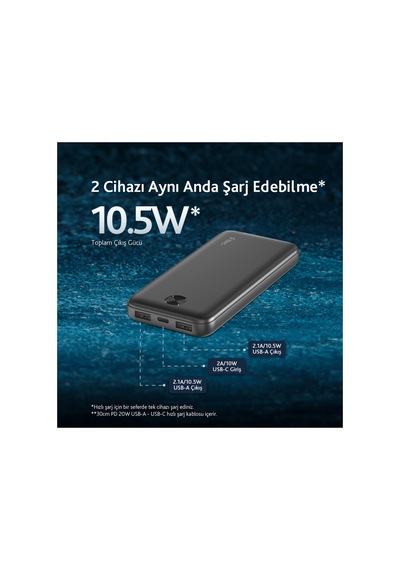Ttec Recharger 10.000mah Taşınabilir Şarj Aleti/powerbank 2bb234 Siyah