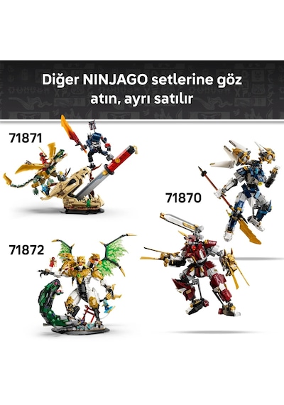 LEGO® NINJAGO® Ejderha Kılıcı Savaşı 71871 - 9 Yaş ve Üzeri Çocuklar için 4 Minifigür İçeren Oyuncak Yapım Seti (1016 Parça)