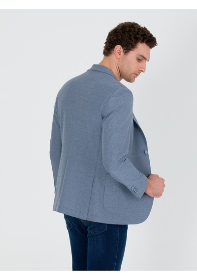 Cacharel Mavi Slim Fit Ceket
