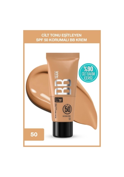Fit Me Nude Cilt Bakımı Etkili Nemlendirici Spf50 Bb Krem - 50 3600531712808-10784