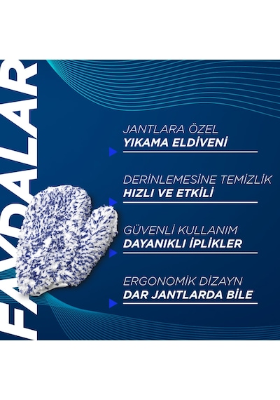 Gyeon Q²m Wheelmitt Evo Jantlara Özel Dayanıklı Yıkama Eldiveni -
