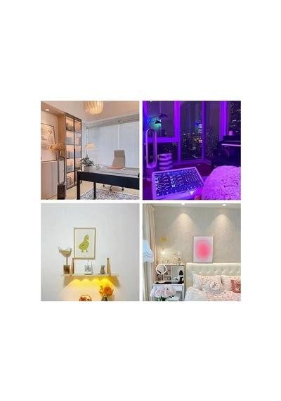 Hubrendy Sh Powermaster Pm-26973 3m Yapışkanlı Pilli Rgb Led Lamba