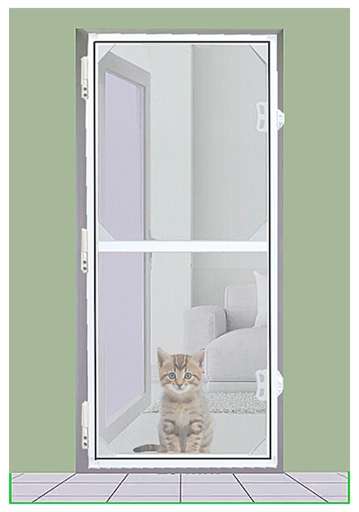 Menteşeli Yırtılmaz Kapı Kedi Sinekliği Pet Tül Beyaz 90x210 Cm. Özel Ölçü Verebilirsiniz. En 90'a Kadar Boy 210'a Kadar