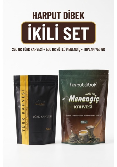 İkili Set 250 Gr Türk Kahvesi + 500 Gr Sütlü Toz Menengiç Kahvesi Toplam 750 Gr Diğer