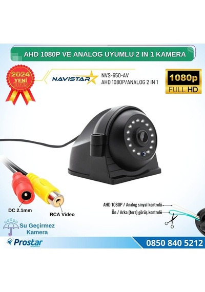Metal Kasa Ahd 1080p Ve Analog Pal Çevirilebilir Gece Görüşlü Ya