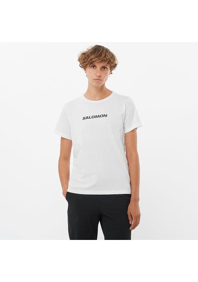 Salomon Logo Kadın Tişört C-sal221760b30g01 Beyaz