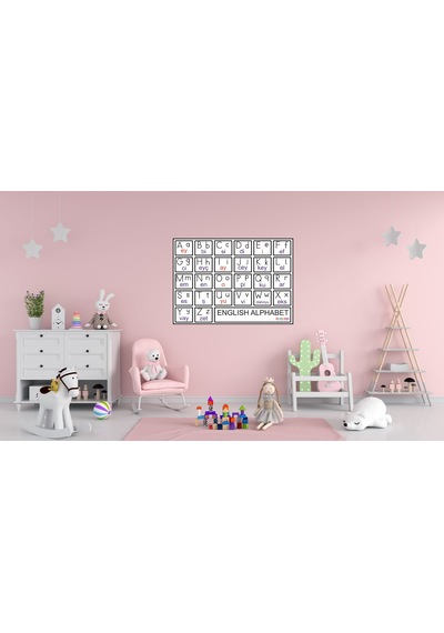 İngilizce Alfabe Cetveli Englısh Alphabet 50x70 Cm Karton 01