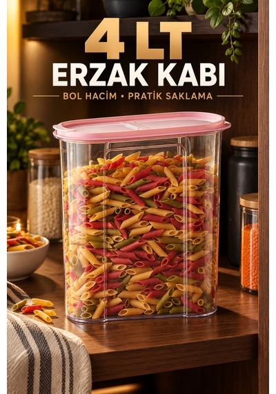 4 Lt Erzak Saklama Kabı Sarı - 921878567 Sarı