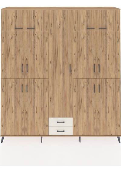 Hyperion Dolap 10 Raflı 2 Çekmeceli 4 Askılı 220x44x243 Çam-çam/aytaşı Atlas Çam/aytası Hyperion Dolap 10 Raflı 2 Çekmeceli 4 Askılı 220x44x243 Çam-çam/aytaşı Atlas Çam/aytası