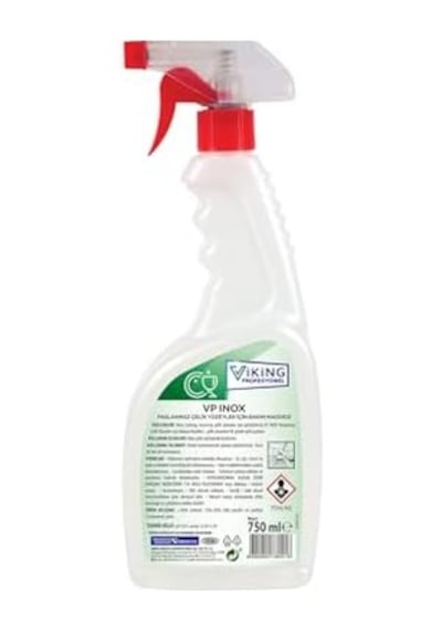 Vp Inox Paslanmaz Çelik Yüzeyler İçin Bakım Maddesi 750 Ml 1000'li Set
