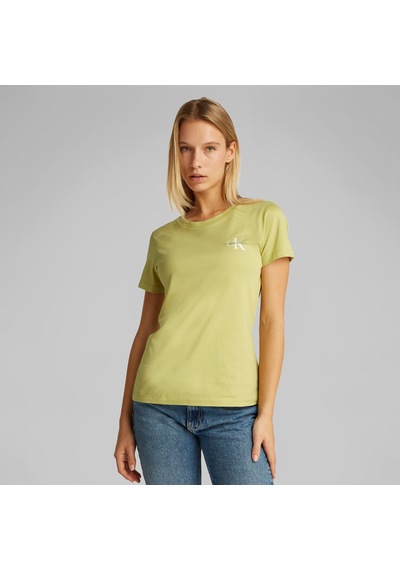 Calvin Klein 2-pa Monologo Slim Kadın Yeşil T-shirtdüzj20j219734