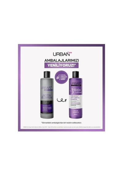 Urban Şampuan 350ml. Biotin&caffeine Tüm Saç Tipleri