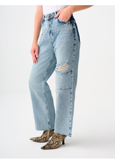 LOFT Straight Regular Fit Kadın Pantolon Lf2034368 Q1.v1 Denim