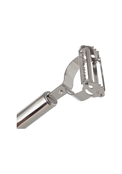Mudo Home Handy Metal Saplı Çıftlı Taraflı Soyacak Gri