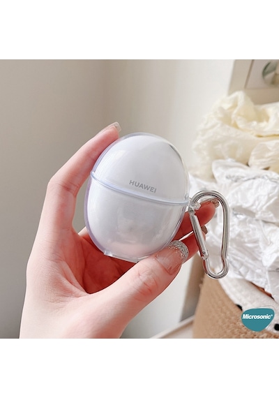 Microsonic Huawei FreeBuds 5 Kılıf Transparent Clear Soft Şeffaf
