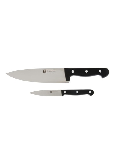 Twın Chef 2 Bıçak Set, Paslanmaz Çelik, Siyah Beyaz