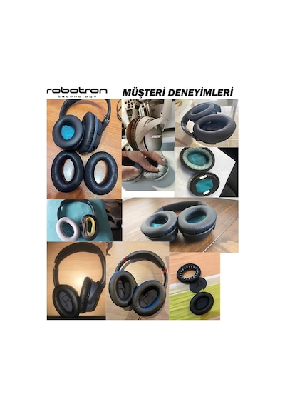Bose Qc2 Kulaklık Pedi Qc25 Ae2 Qc2 Qc15 Qc35 Qc35Ii Süngeri Mavi - Siyah