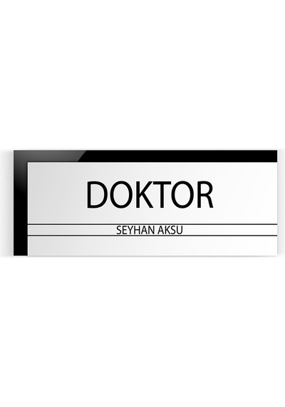 Kişiye Özel Doktor Duvar & Kapı İsimliği model 6