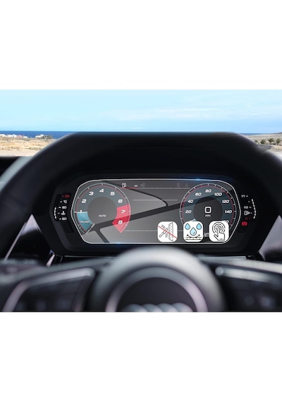 Audi S3 2021-2026 Model Direksiyon Arkası Gösterge Panel Uyumlu 9H Nano Ekran Koruyucu