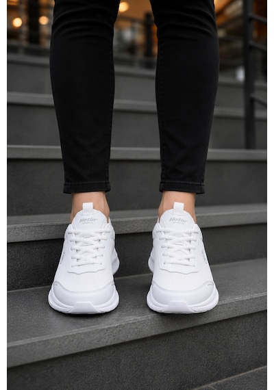 Ht Hotin Nova Air Erkek Günlük Yürüyüş Ve Spor Ayakkabı Hafif Sneaker - Beyaz