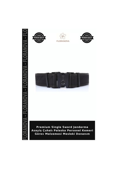 Floranova Premium Single Sword Jandarma Asayiş Çuhalı Palaska Personel Kemeri Görev Malzemesi Mesleki Donanım Çok Renkli