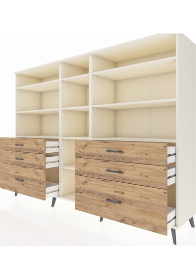 Hyperion Dolap 10 Raflı 6 Çekmeceli 220x44x163 Aytaşı-aytaşı/çam Aytası/atlas Çam - Aytası Hyperion Dolap 10 Raflı 6 Çekmeceli 220x44x163 Aytaşı-aytaşı/çam Aytası/atlas Çam - Aytası